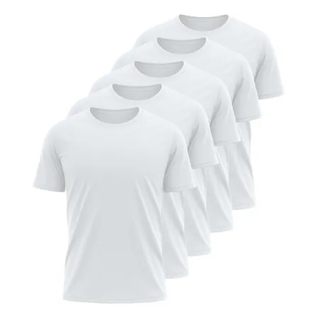 Kit 5 Camisetas Básicas Masculina Dry Fit Lisa Tradicional