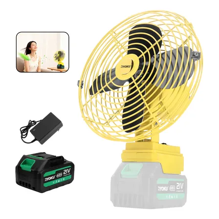 Ventilador De Mesa Portátil Recarregável Bateria Ryoku