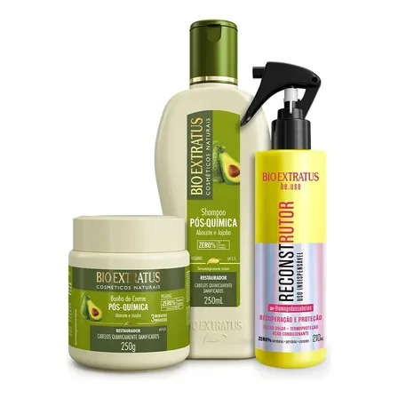 Kit Pós-química 250ml E Reconstrutor 210ml Bio Extratus