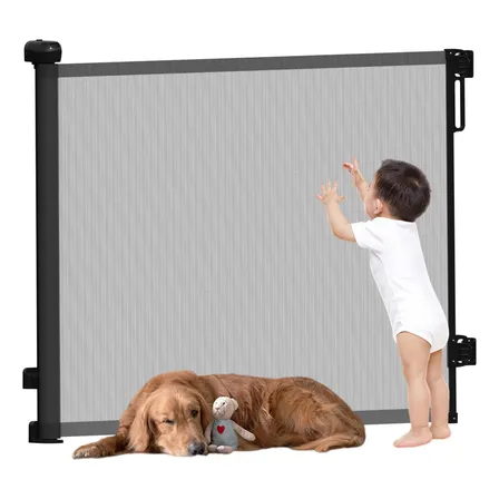 Portão Segurança Retrátil 1.80m Sem Furação Para Bebê E Pet Preto