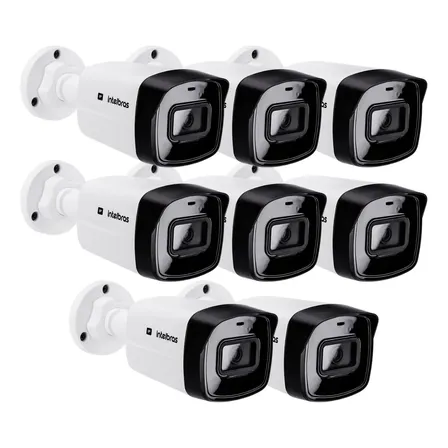 Kit 7 Câmeras Intelbras Vipc1230b Fullhd Poe Proteção Ip66
