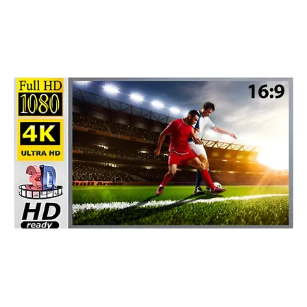 Tela Dobrável 4k Para Projetor 16:9 84/100 Polegadas