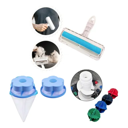 Kit Antipelos Bolas Máquina Lavar Filtro Coletor Pelos Fiapo