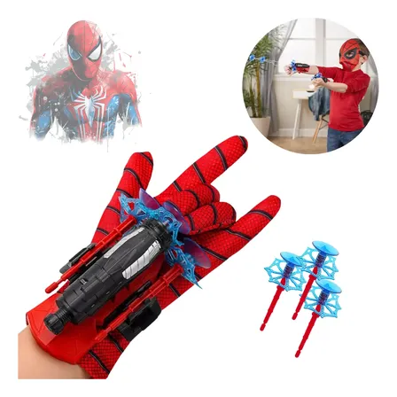 Luva Lança Teia Homem Aranha Brinquedo Presente Meninos