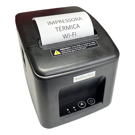 Impressora Térmica 80mm Wifi Usb Com Guilhotina Compacta Biv Preta Wifi 127/220v