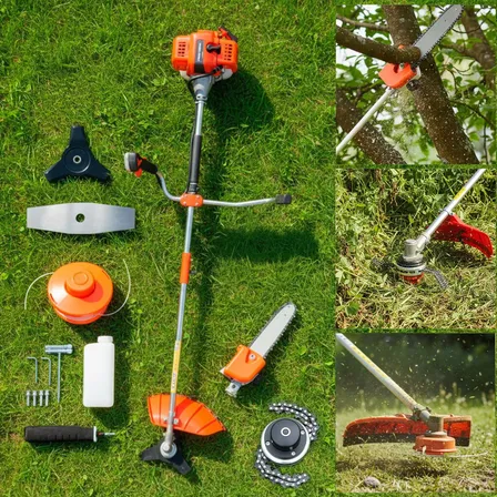 Roçadeira A Gasolina Nakasaki 2t 75cc Com Motopoda E Trimmer