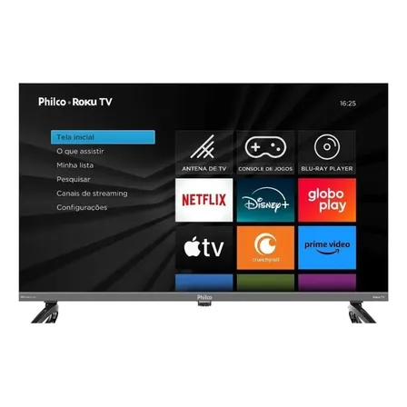 Smart Tv 43'' Philco Roku Tv Hdr10 Dolby Áudio P43kra