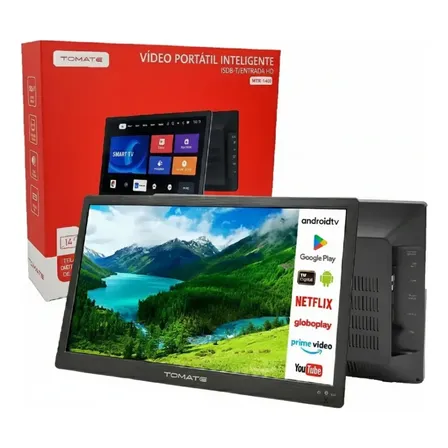 Smart Tv Portátil 14 Android Tv Wi-fi 2gb Ram Hdmi Usb