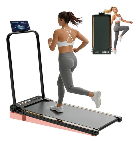 Esteira Elétrica Plana Residencial Preta Cor Preto Bluetooth