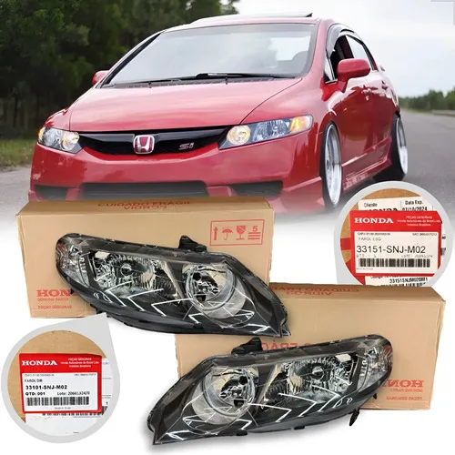 Farol New Civic 2007 08 2009 2010 2011 G8/si Original Honda
