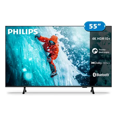 Smart Tv 55 Polegadas 4k Philips 55pug7300/78 Titan Os