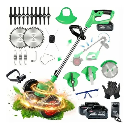 Roçadeira Aparador De Grama Bateria Recarregável Bivolt+kit