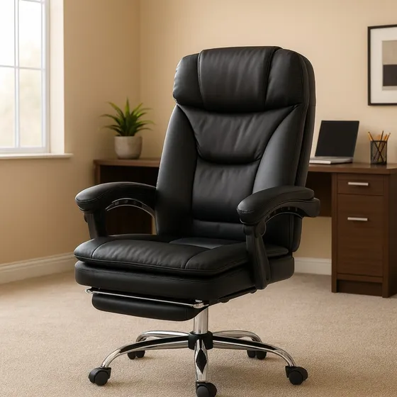 Cadeira Escritorio Ergonomica Reclinavel Presidente Deluxe