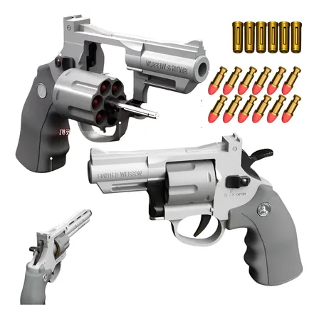 Revolver Arma 38 Automatica De Brinquedo Dardos E Capsulas