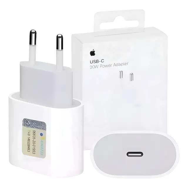 Carregador Apple Iphone Usb-c Power Adapter 20w Original Branco