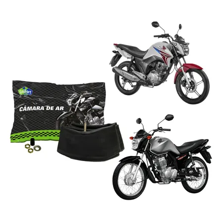 Kit 4 Câmara De Ar Cg Fan Titan 125 150 160 Aro 18 Reforcada