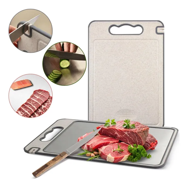 Tabua De Corte Saudável Pp Aço Inox Para Cortar Dupla Face
