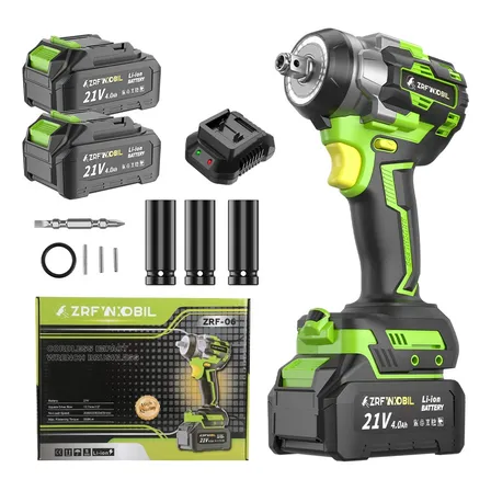 Parafusadeira Chave De Impacto 21v 2 Bateria Lítio 4000mah