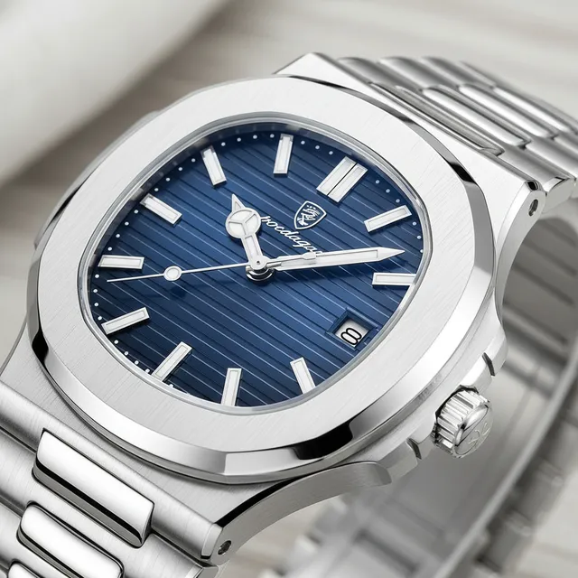 Relógio De Luxo Poedagar Masculino Aço Inoxidável Nf Hongtop