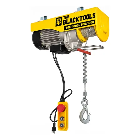 Guincho Coluna Talha Elétrica 500/1000 Kg Elevação 12m 220v Amarelo 220v 1