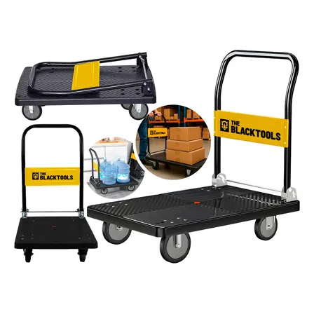 Carro De Mão Plataforma Transporte Capacidade De Carga 150kg