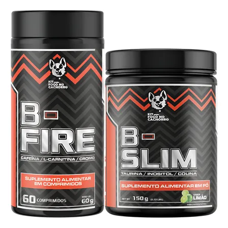 Kit Fogo No Cachorro : B Fire + B Slim Sabor Limão