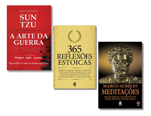 Kit 3 Livros A Arte Da Guerra + Meditações + 365 Reflexões!