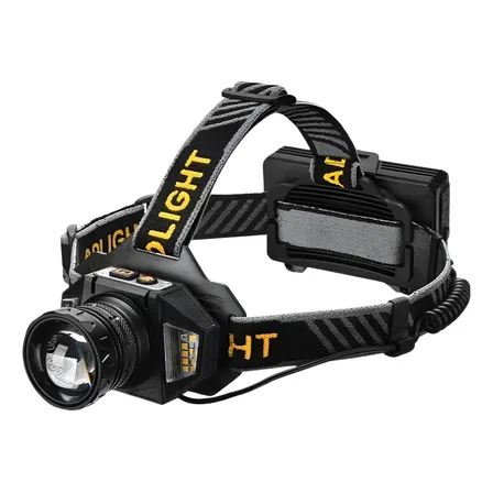 Lanterna De Cabeca Recarregavel Prova D'água Tatica Potente