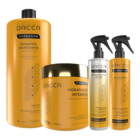 Kit Completo Dacca Cauterização Reconstrução Hidratação