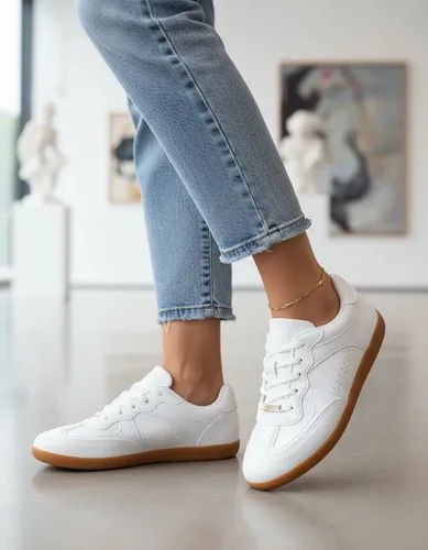 Tênis Casual Feminino Cabedal Em Sintético Vizzano