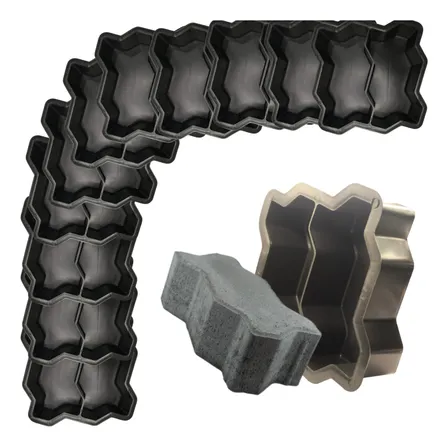 20u Forma 24x10x8 Molde Grande Alto Paver Concreto Tijolinho