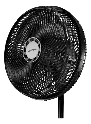 Vent Osc Coluna Turbo 10p 40cm Pr/cz 127v Ventisol 40 Cm 60 Preto 127v Cinza Plástico 10