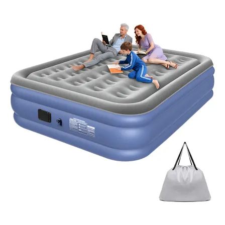 Colchão Inflável Queen 203x152cm Com Bomba Elétrica