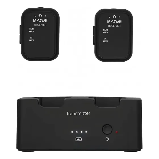 M-vave Wp-12 Wireless Earphone Monitor Transmission System 3.7v Preto