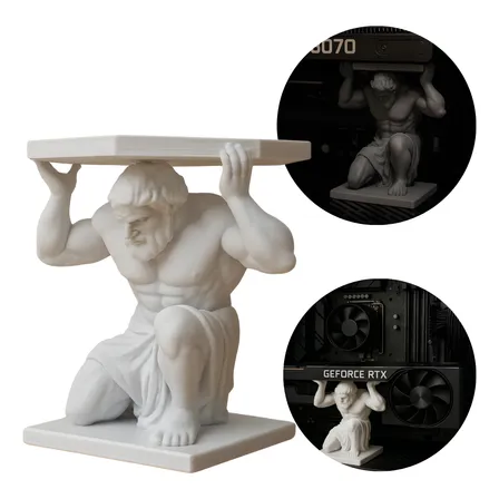 Suporte Para Placa De Vídeo Gpu Apoio 8cm Branco