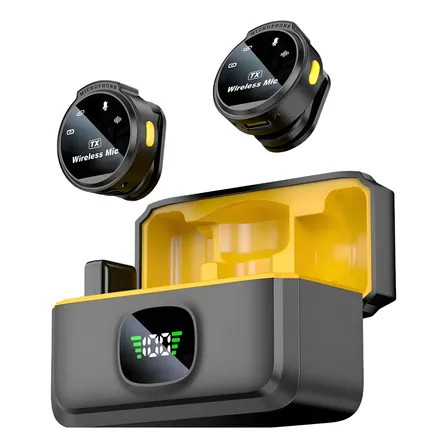 Microfone Lapela J6 Imã Sem Fio Profissional Samsung Iphone