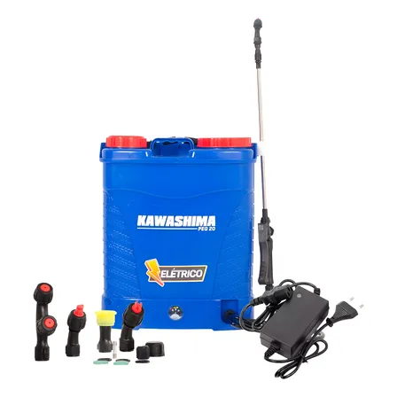 Pulverizador Costal Elétrico A Bateria 20lt Peg-20 Kawashima