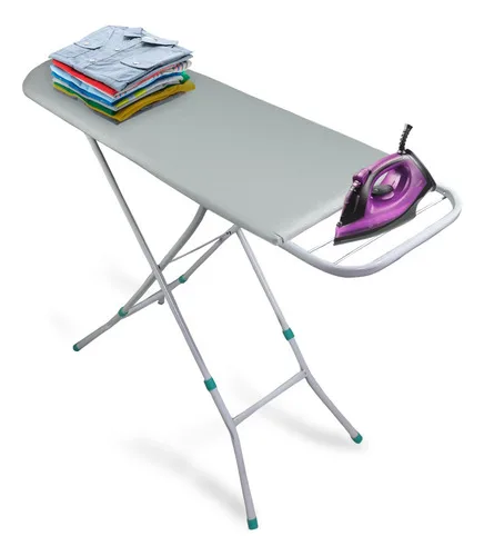 Tábua De Passar Portátil Compacta Forro Térmico Almofadado Lisa Branco