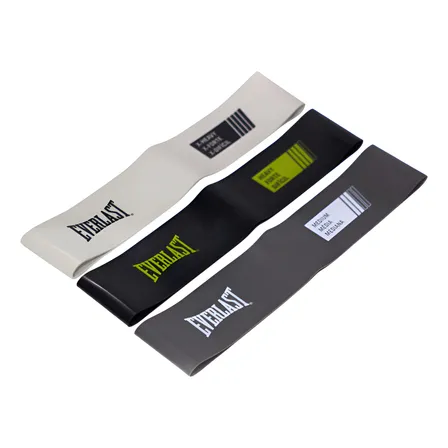 Kit 3 Mini Band Tensão Progresiva Everlast Cinza