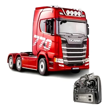 Caminhão Huina 1501 - Modelo Scania 770s - Rc - Realista Vermelho