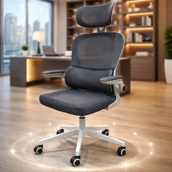 Cadeira De Escritório Ergonômica Apoio Lombar Blidshop 120kg