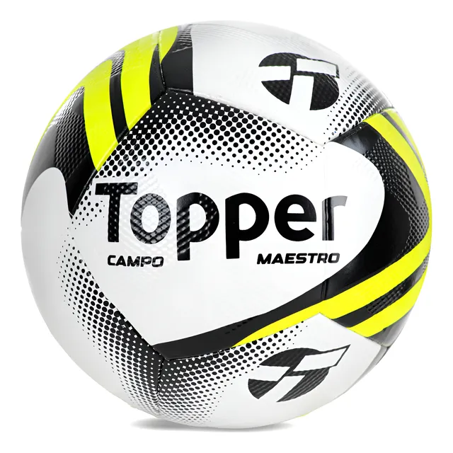Bola Futebol Topper Campo Grama Natural Slick Maestro Amarelo