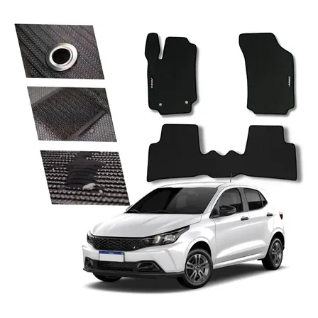 Tapete Borracha Fiat Argo Com Traseiro Inteiriço 2017 A 2024