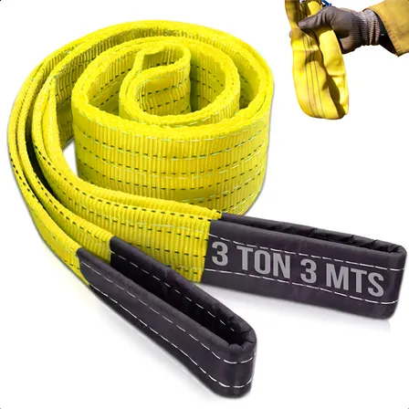 Cinta De Elevação Carga 3 Toneladas 3 Metros 90mm Reforçada Amarelo