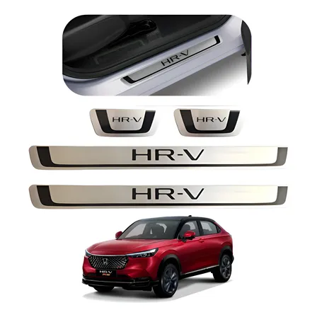 Soleira Hr-v Porta Protetor Kit Alumínio Jogo 2016 A 2026 Pé