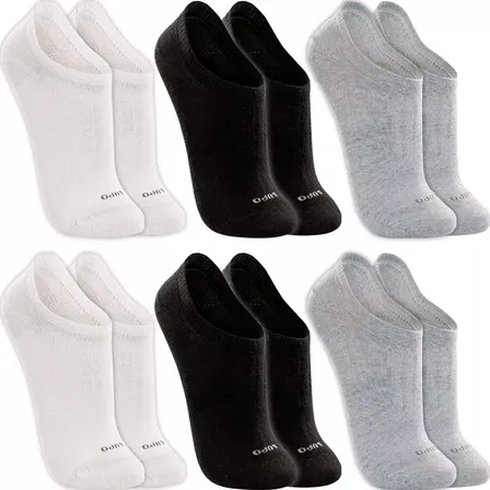 Kit 6 Pares Meias Original Lupo Sapatilha Academia Atacado