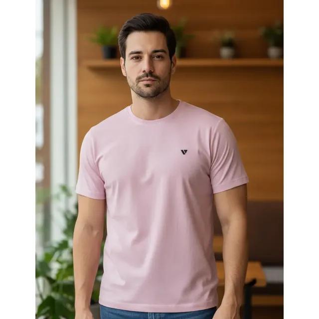Camiseta Masculina Camisas Slim Voker 100% Algodão Atacado