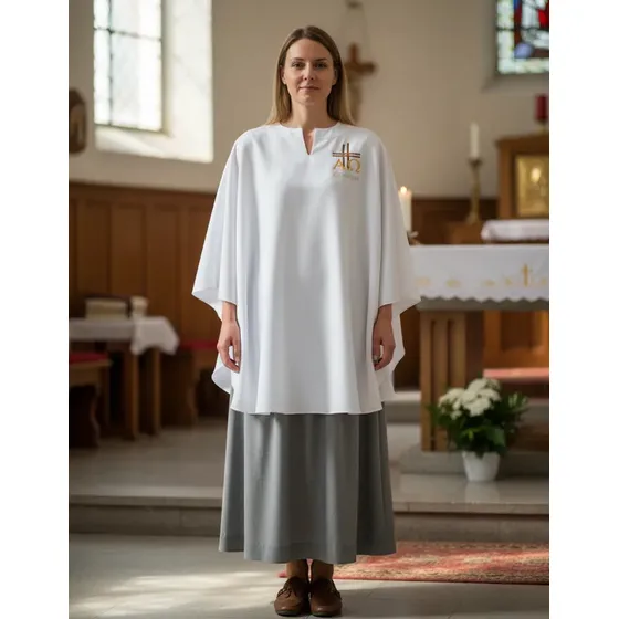 Conjunto 04 Vestes (bata / Opa) Leitor / Ministro Bordado