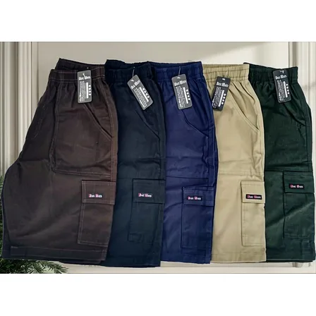 Bermuda Masculina Adulto Elástico P M G Gg Xg Kit C/4