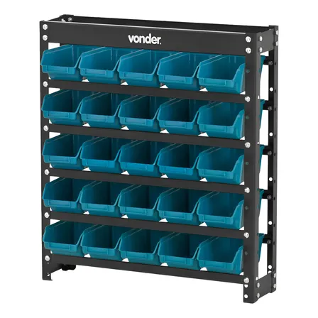 Estante Prateleira Com Gavetas Guarda Parafusos Oficina